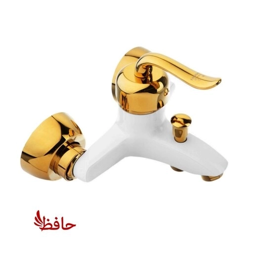 شیر حمام مدل قاصدک قاجاری سفید طلا