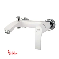 شیر حمام مدل لوتوس سفید کروم