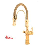 شیر ظرفشویی فنری 2کاره مدل بیزانس طلایی