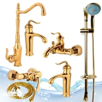 شیرالات 7تکه بامبو طلایی