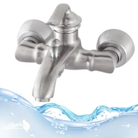 شیرآلات شیرحمام مدل بامبو کروم مات سنگین وزن
