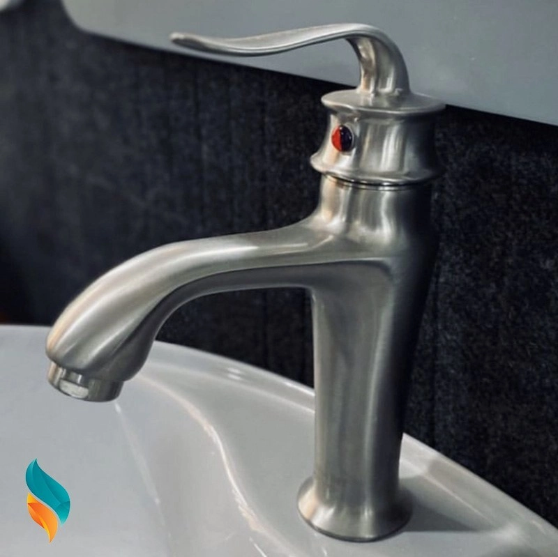 شیرآلات شیر روشویی بامبو کروم مات آیدا صنعت