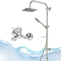 ست شیرالات اهرمی آیدا علم دوش حمام مدل لاله و استیل