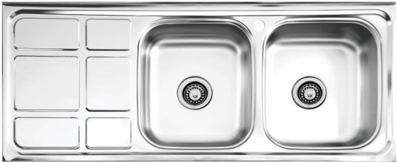 سینک نیمه فانتزی روکار کد SA04 سایز 50×120 عمــق 17