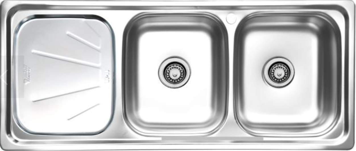 سینک نیمه فانتزی توکار کد SA06 سایز 50×120 عمــق 17