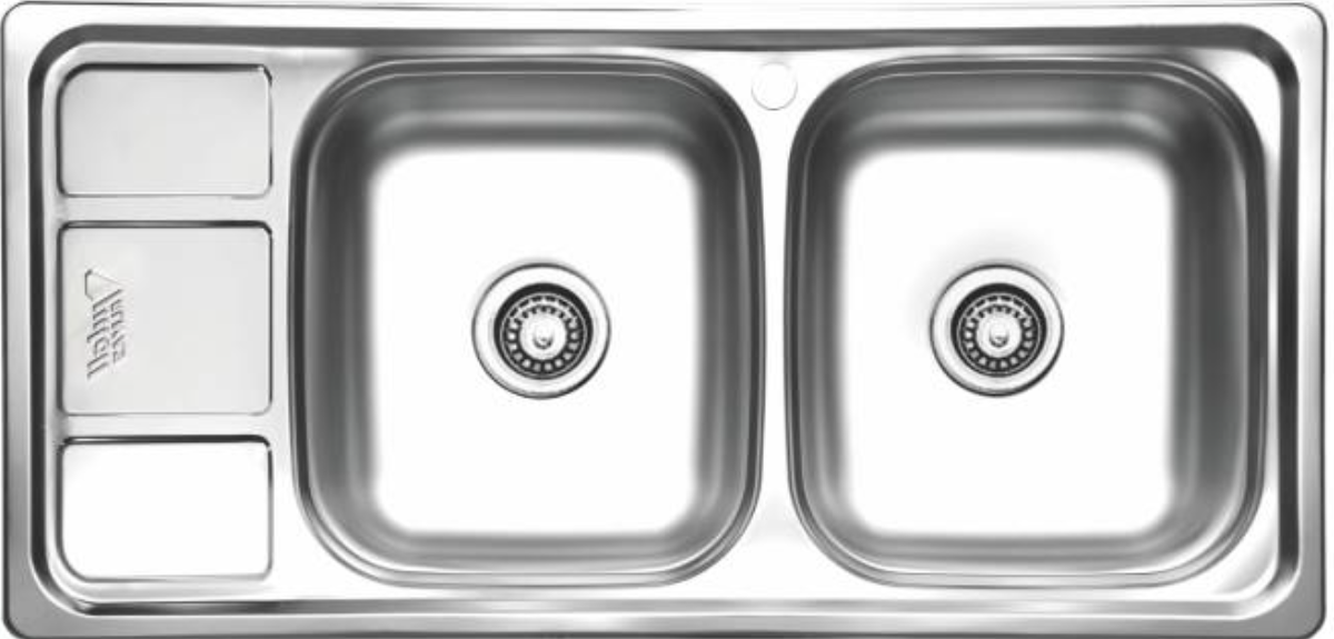 سینک نیمه فانتزی توکار کد SA10 سایز 50×100 عمق 17