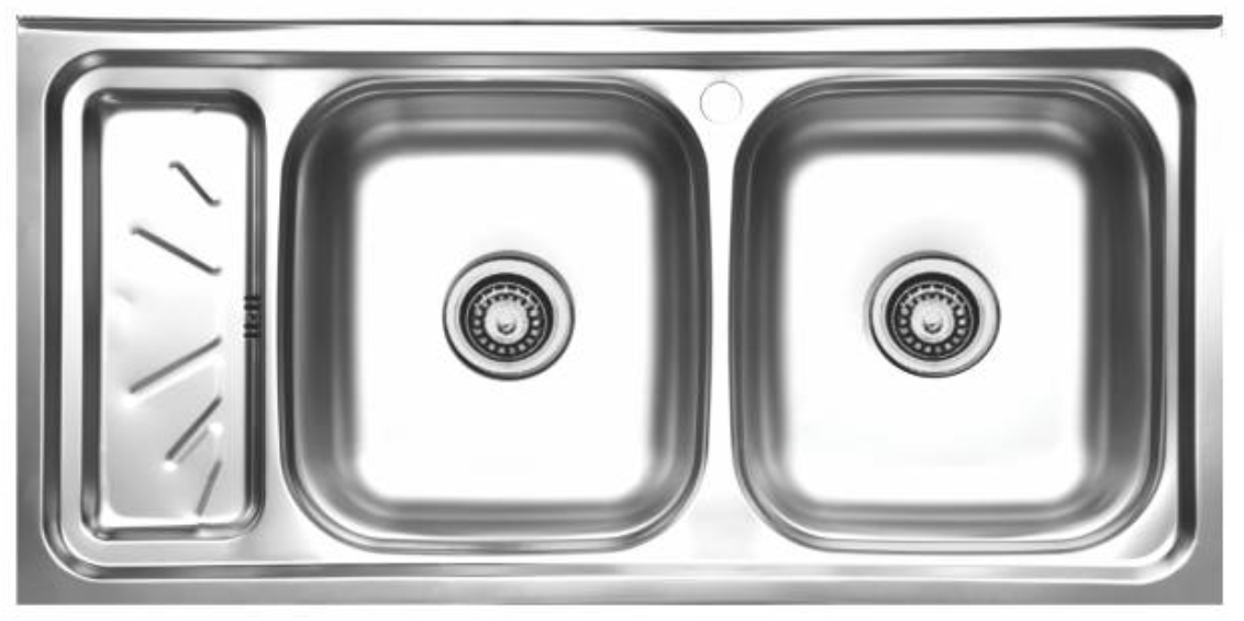 سینک نیمه فانتزی روکار کد SA12 سایز 50×100 عمق 17