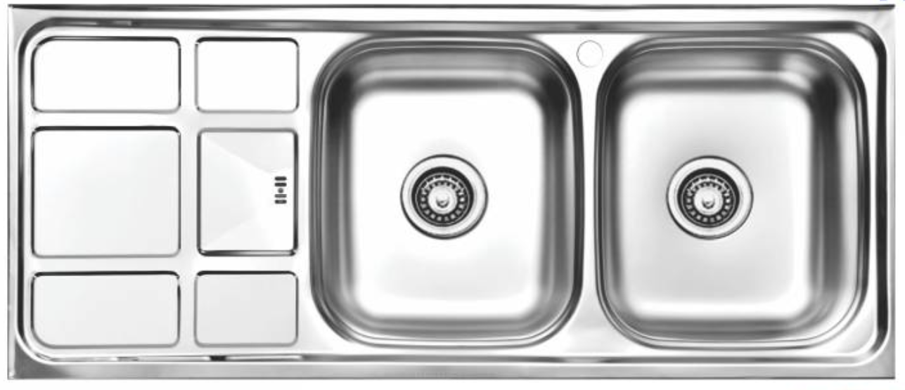 سینک نیمه فانتزی روکار کد SA13 سایز 50×120 عمق 17