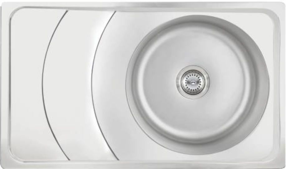 سینک نیمه فانتزی توکار کد SA14 سایز 50×82/5 عمــق 17