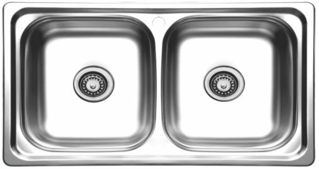 سینک نیمه فانتزی توکار کد SA18 سایز 50×82/5 عمق 15