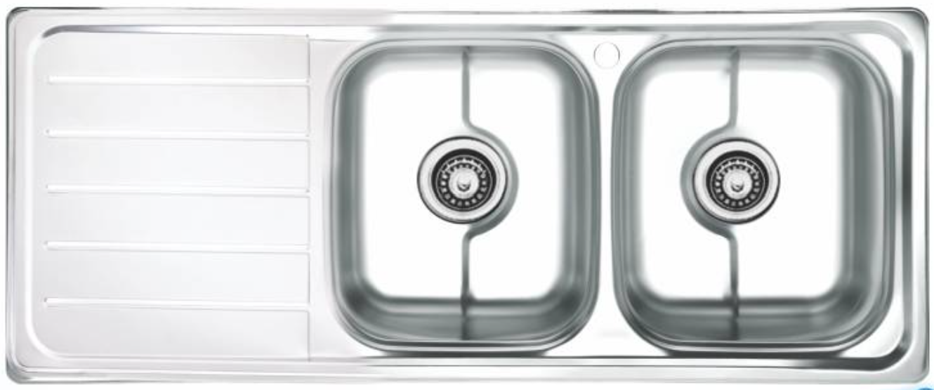 سینک فانتزی توکار کد SA23 سایز 50×122 عمق 19