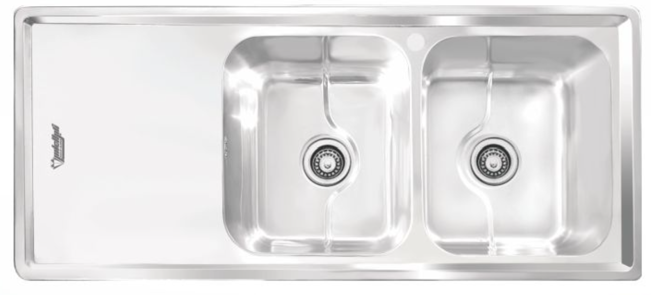 سینک فانتزی توکار SA105 سایز 52×122 عمق 23
